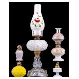 Antique Milk Glass Oil Lamp and More