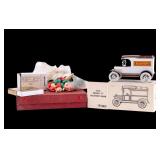 Vintage Cribbage Board Game, Model T Coin Bank