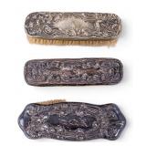 Art Nouveau Sterling Silver Mounted Brushes