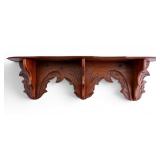 Victorian Carved Wood Wall Shelf