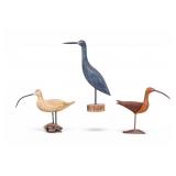 Richard Morgan Carved Shorebird Decoy Group