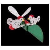 Folk Art Painted Wooden Whirligig