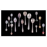 Souvenir and Antique Silver Plate Spoons