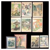 Vintage Illustrated Newspaper Supplements