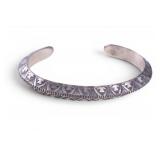 Vintage Sterling Native Cuff Bracelet