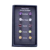 Sterling and Gemstone Earrings