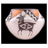 Lucy M. Lewis Acoma Polychrome Pottery Jar