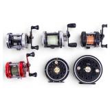 6 Vintage Fishing Reels, Abu Garcia, Daiwa, More
