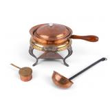 Copper Chafing Dish and Ladle