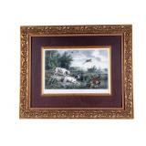 Framed Color Engraving After Ed. Willman