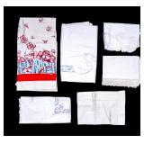 Vintage Embroidered & Reticulated Table Linens