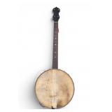 Early Washburn Tenor Banjo Marked on Back
