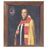 Oil Canvas Portrait of Priest in Ceremonial Dress