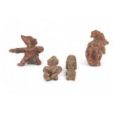Early (Est. Pre-Columbian) Pottery Figures (4)
