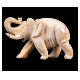 Small Natural Material Elephant Figurine