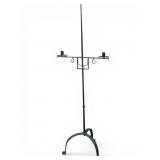 Wrought Iron Two-Light Floor Candle Holder