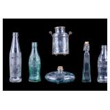 Vintage Glass Bottle and Kitchenware