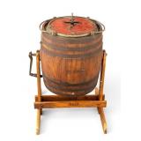 Hawthorne Wooden Barrel Butter Churn on Stand