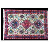 Handmade Kilim Soumak Rug w/ Tribal Design