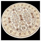 Hand Woven Wool Round Rug ~5.75