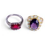 Sterling Silver Cocktail Rings (2)