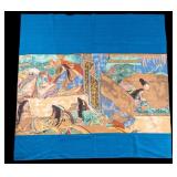 Vintage Japanese Silk Wall Hanging