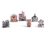 Vintage Pharmacy Christmas Village Scenery