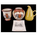 Elephant Decorated Vases, R. Wright Pitcher
