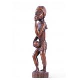 Vintage African Hand-Carved Figural Sculpture
