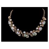 Vintage Florenza Iridescent Stone Necklace