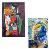Reproduction Picasso and Abstract Acrylic Art