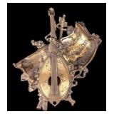 Brass Figural Musical Instrument Trinket Box