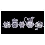 Crystal Table Items w/ Pitcher, More