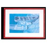 Alice Bach Hyde Print of Fishing Boats / Dinghys