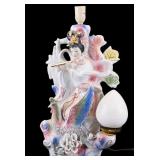 Vintage Chinese Porcelain Figural Lamp