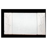Vintage Etched Beveled Wall Mirror