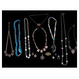 Turquoise, Liquid Silver & Other Necklaces