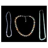 Natural Turquoise and Blue Coral Necklaces
