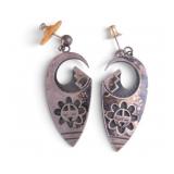Emery Holmes Sun Kachina Sterling Earrings