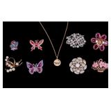 Rhinestone Brooches and More