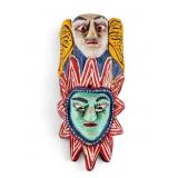 Mexican Carved Wood and Painted Mask