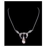 Opal and Sterling Silver Necklace