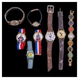 Vintage Wristwatches, Disney, Patriotic