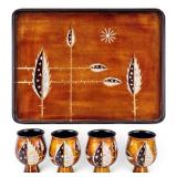 MCM Vietnamese Lacquerware Drink Set