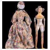 Papier Mache & Bisque Head Dolls