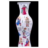 Chinese Porcelain Square Figural Vase