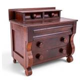 19/20th C Empire Style Salesman Sample Dresser