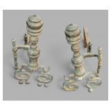 Pair of Early Andirons