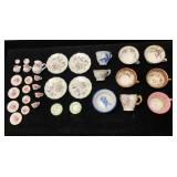 Dollhouse Miniatures Porcelains / Tea Cups