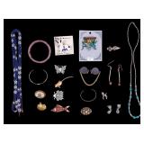 Fish, Insect Jewelry and Frog Pins